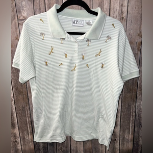 Women’s‎ golf polo by K.T Golf, size small